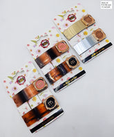 Impression Clip Set - 12 Pcs, Individually Packaged on Floral Cards, Elegant Hair Accessories for Girls & Women
